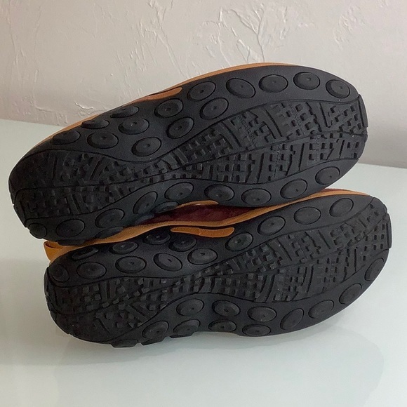 Merrell Jungle Moc rust brown leather suede slip on shoes size 7.5 men EUC - Picture 13 of 16